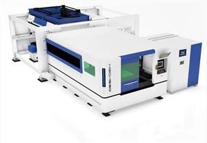 Magna tal-Qtugħ bil-Lejżer tal-Fibra tal-Folja tal-Metall CNC 4kw Industrijali 1530 Prezz B'tabella ta 'Skambju Awtomatiku u Qoxra Magħluqa