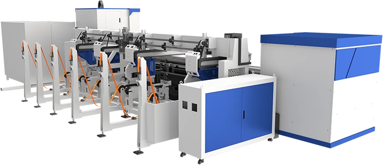 CNC Metal Pipe Laser Cutting Machine Tube Laser Cutter B'Sistema Awtomatika ta 'Tmigħ
